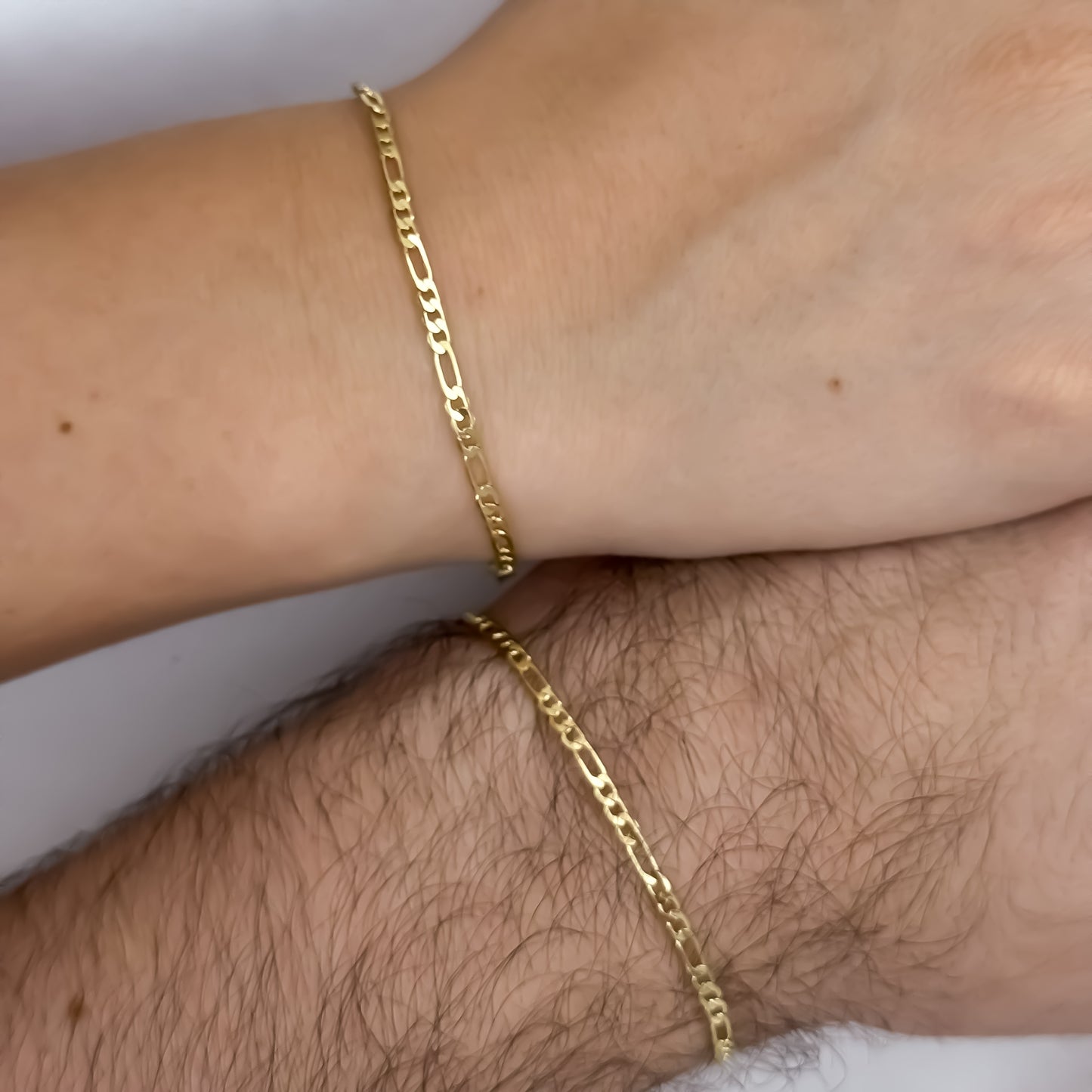 Promoción de 2 Esclavas para Parejas Tejido Cartier de 20cm de 18cm y 2mm de Grosor